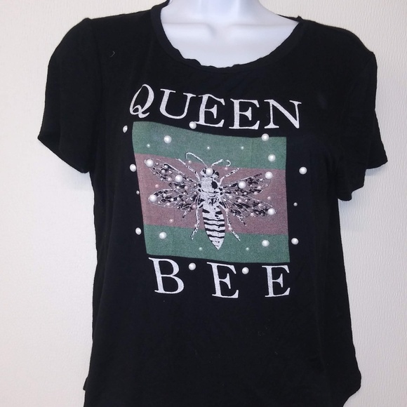 Black XL Cap Sleeve Ladies Top - Picture 1 of 2